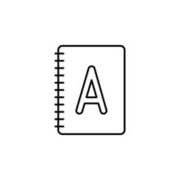 notebook vector icon illustration