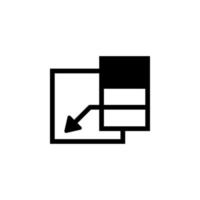 insert column vector icon illustration