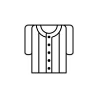 Baseball jersey vector icon illustration