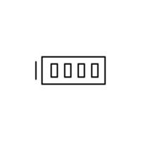 full battery vector icon illustration