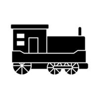 Steam locomotive vector icon illustration