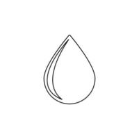 ilustración de icono de vector de gota de agua