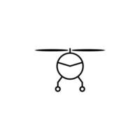 copter, drone, nanocopter quadcopter vector icon illustration