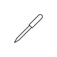 pipette line vector icon illustration