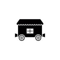 circus trailer style vector icon illustration