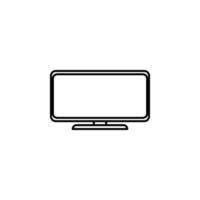 TV line vector icon illustration