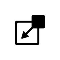 insert a fill square vector icon illustration