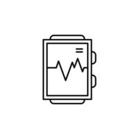 smartwatch medical vector icon illustration