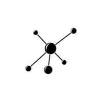molecules vector icon illustration