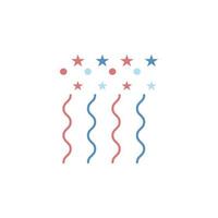 colored firework vector icon illustration