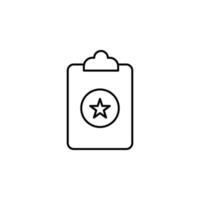 clipboard, rate, folder vector icon illustration