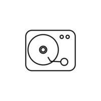 gramophone vector icon illustration