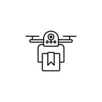 Drone supplier vector icon illustration