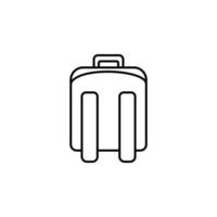 pupil backpack vector icon illustration