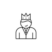 King work vector icon illustration