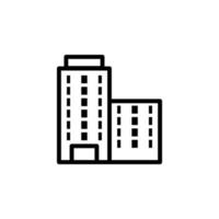 building residential complex vector icon illustration