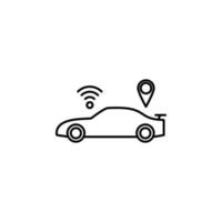 smart car vector icon illustration