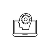 computer management vector icon illustration