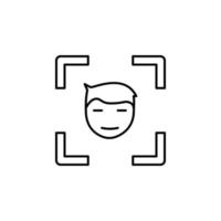 business target, focus person vector icon illustration