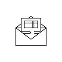 postal invoice vector icon illustration