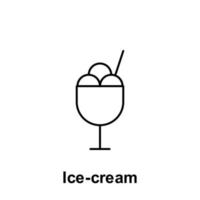 Ice-cream vector icon illustration