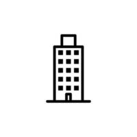 Building hotel vector icon illustration