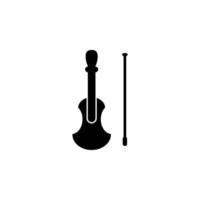 violín vector icono ilustración