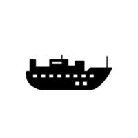 Water transport, ship vector icon illustration