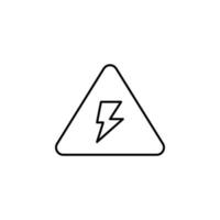 electricity, warning vector icon illustration