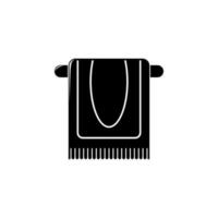 towel on a hanger vector icon illustration