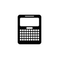 financial calculator vector icon illustration