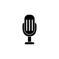 microphone vector icon illustration