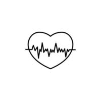 heart beat vector icon illustration