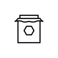 honey bank vector icon illustration