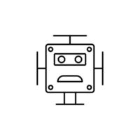 robot vector icono ilustración