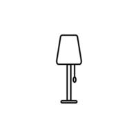 piso lámpara vector icono ilustración