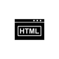 web desarrollo, html vector icono ilustración