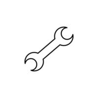 electricity, wrench vector icon illustration