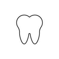 tooth vector icon illustration