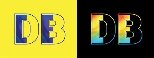 inicial letra db logo icono vector diseño modelo. prima lujoso logotipo para corporativo negocio identidad