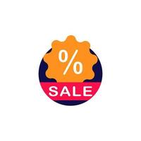Discount, percent vector icon illustration