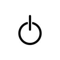 power button vector icon illustration
