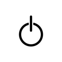 power button vector icon illustration