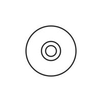 CD disk vector icon illustration