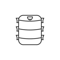 Food storage container, lunch boxes vector icon illustration