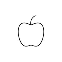 an Apple vector icon illustration