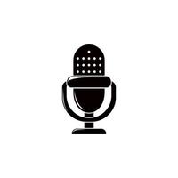 radio microphone vector icon illustration