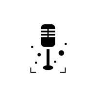 Karaoke, sing, microphone vector icon illustration