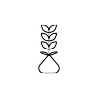 farm sapling vector icon illustration