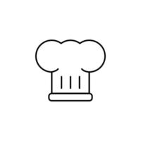 chef's hat vector icon illustration